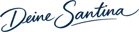 Handschriftlich: Deine Santina